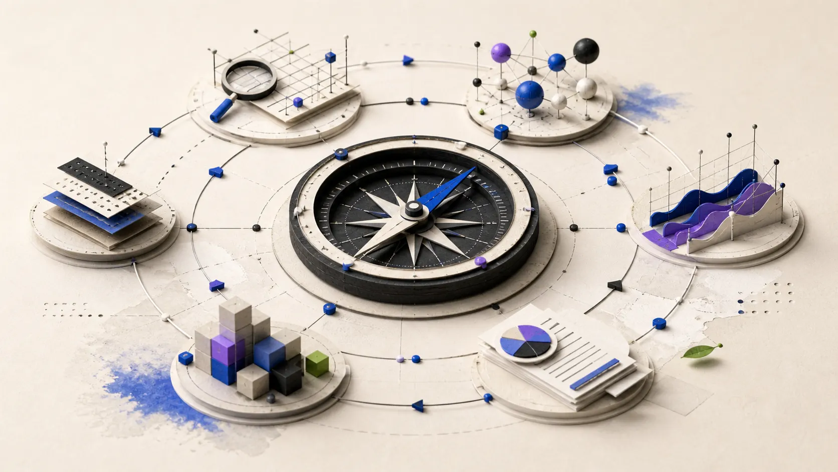 Système d'agents SEO spécialisés orchestrés autour d'une boussole