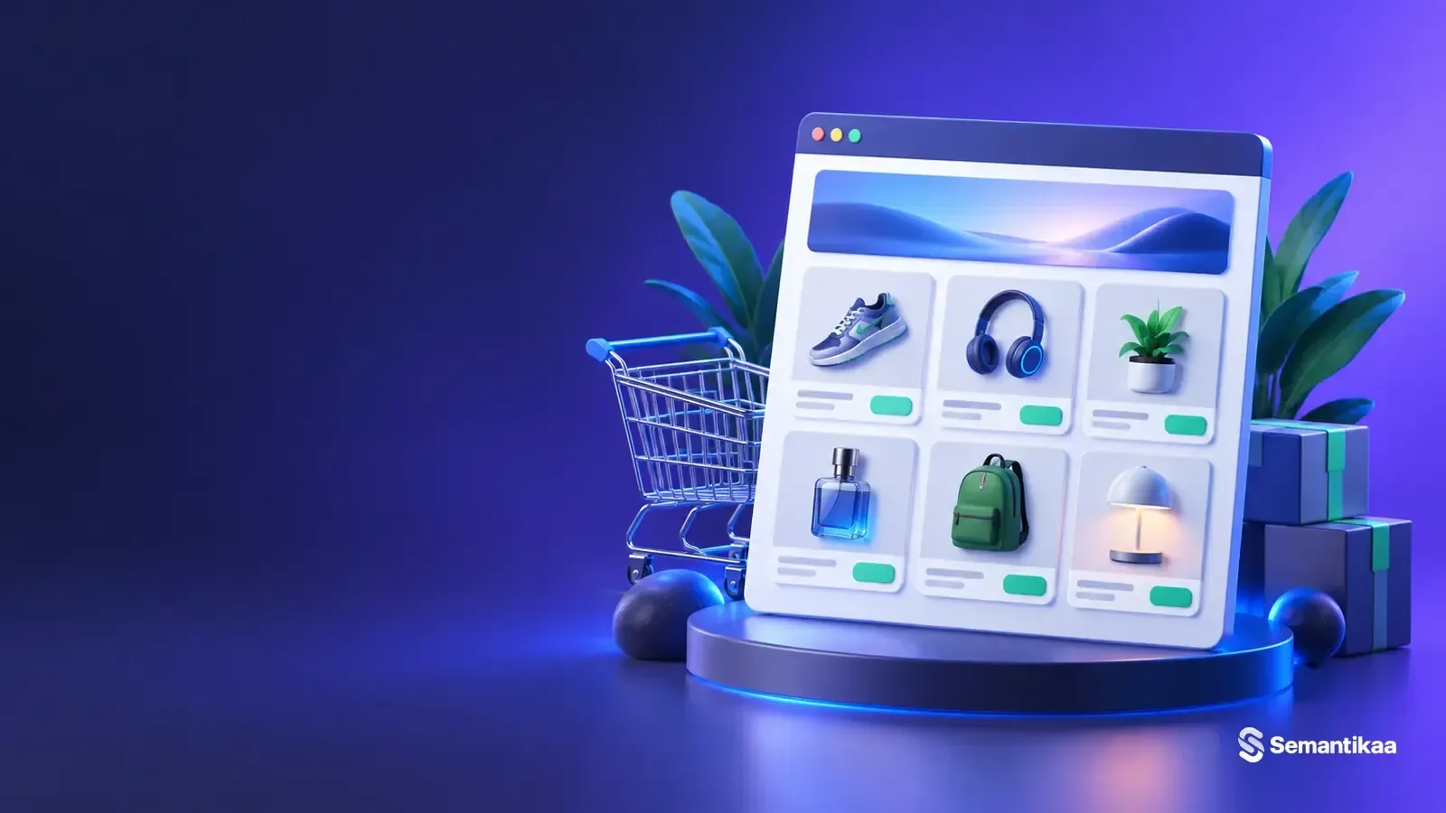 Page catégorie e-commerce avec introduction courte et grille de produits mise en avant